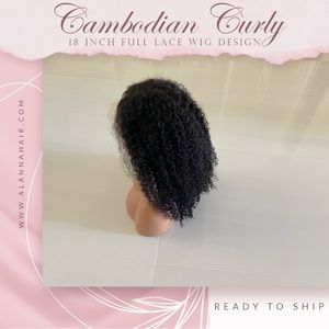 Knots Bleached Cambodian Curly HD Full Lace Wig